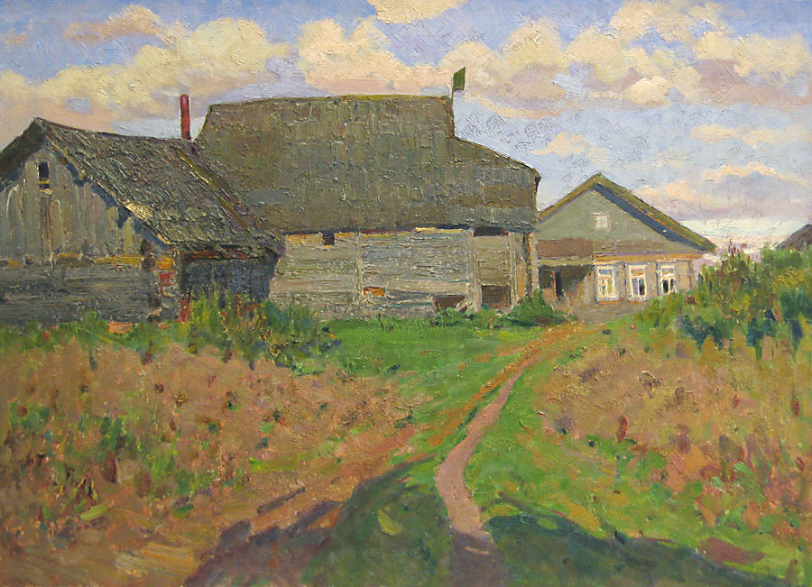 Маевский Д. Летний день в деревне Подол. 1970