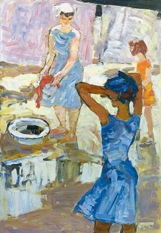 В. Овчинников. Дождь прошел. 1961
