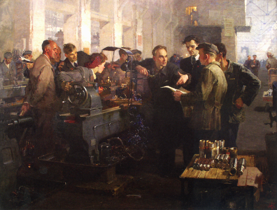 Левитин А. Обмен опытом. 1951. НИМ РАХ.