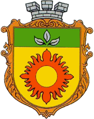 Вариант герба в картуше (Украина)