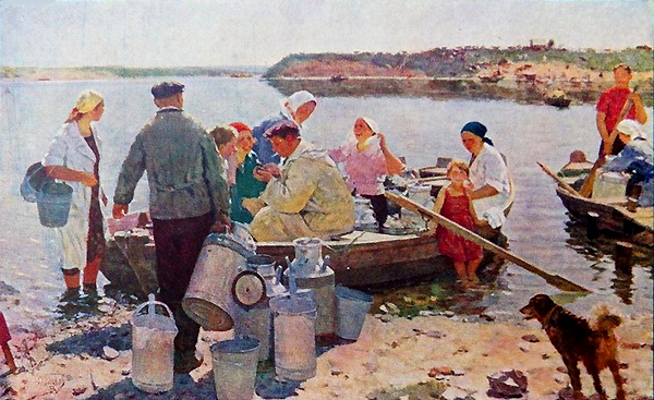 Беляев Д. На Оке. 1957