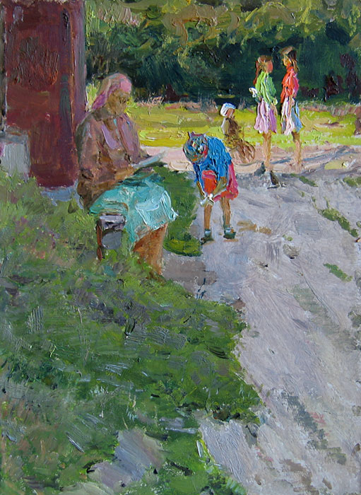 Маевский Д. Во дворе. 1960