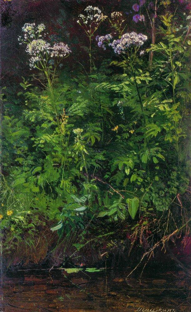 Полевые цветы у воды. 1889—1890