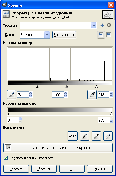 Уровни GIMP обрезан фон.png