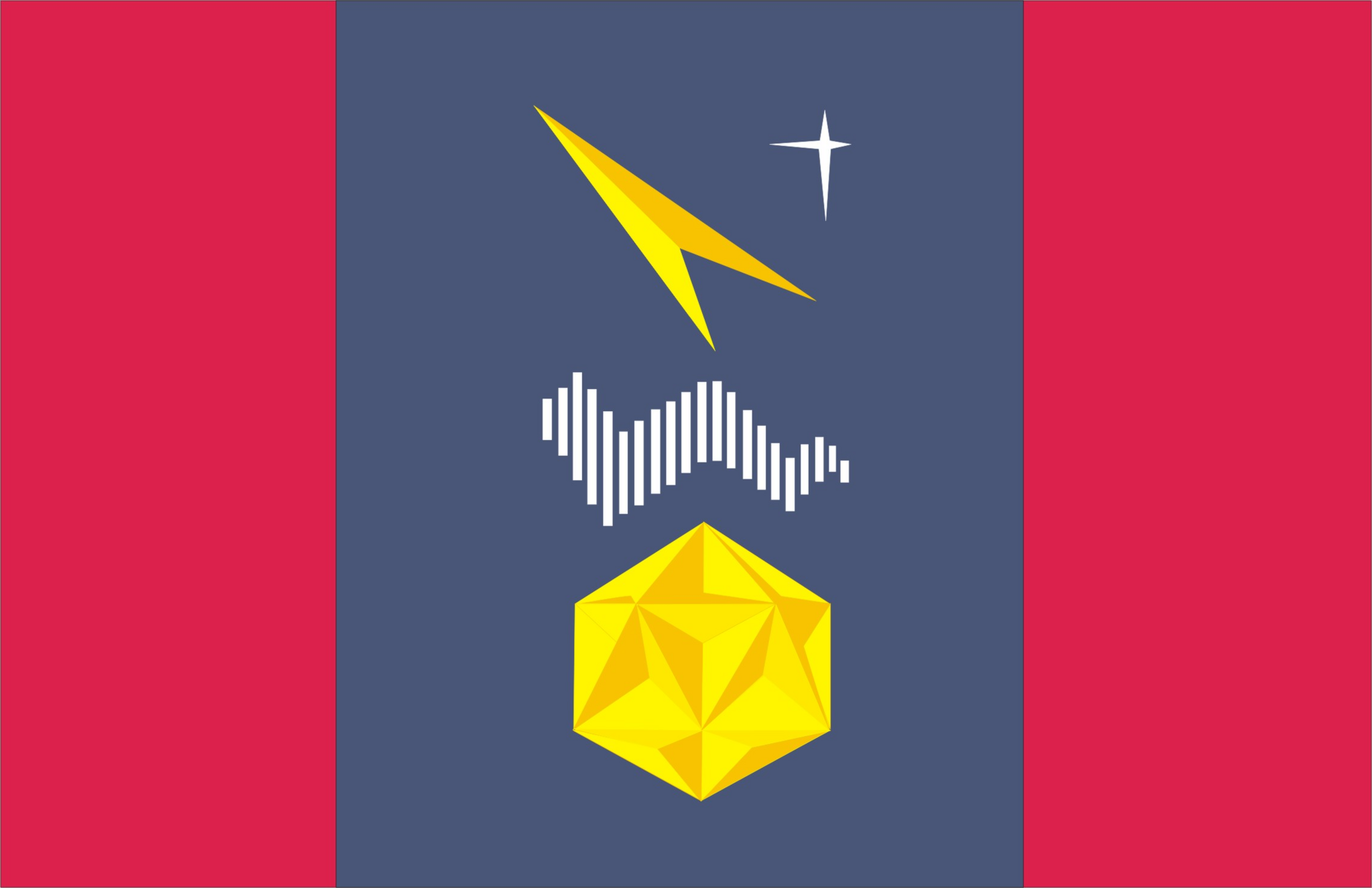 Flag of Mirny (Arkhangelsk oblast).png