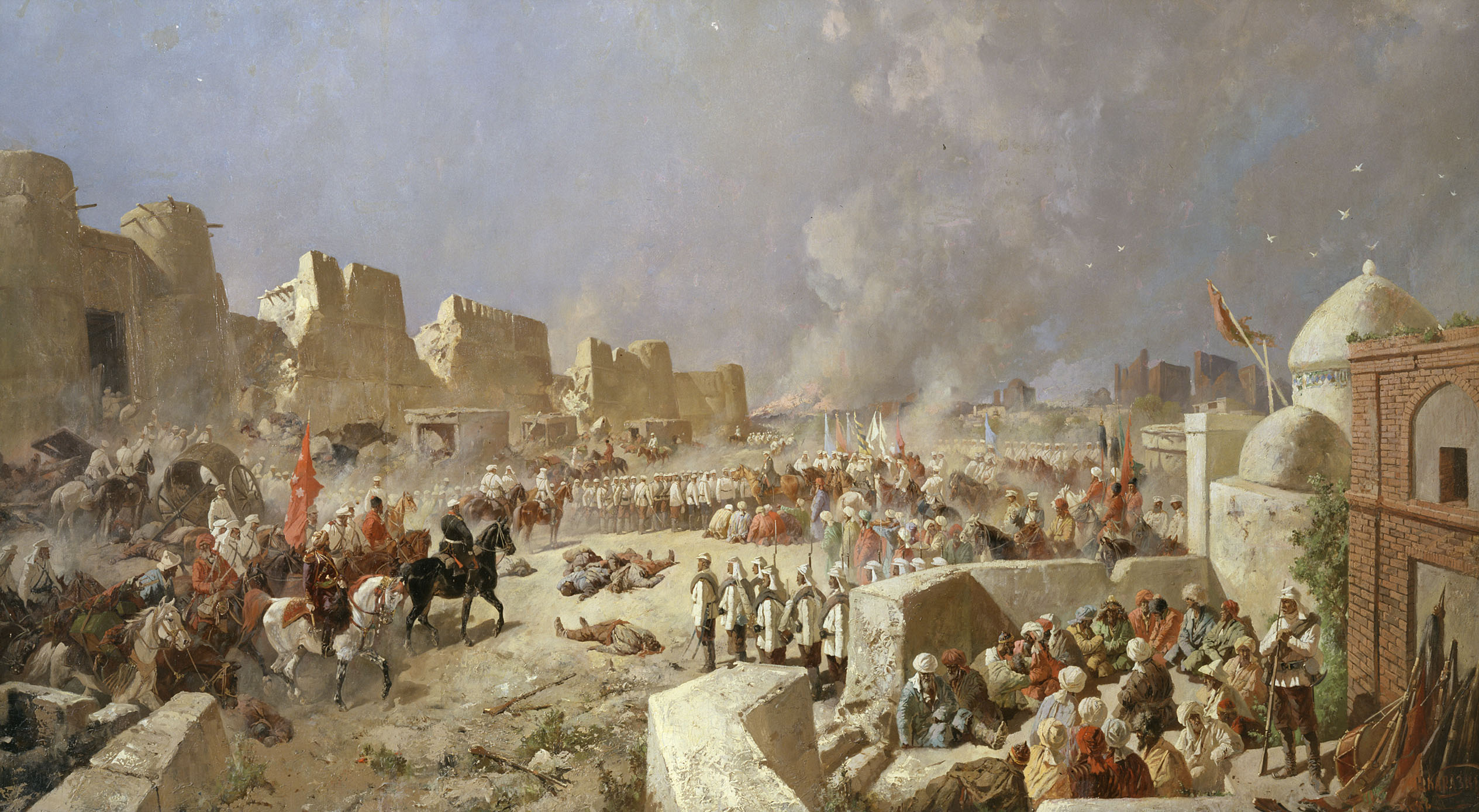 Файл:Karazin - Entry of Russian troops into Samarkand 1868.jpg