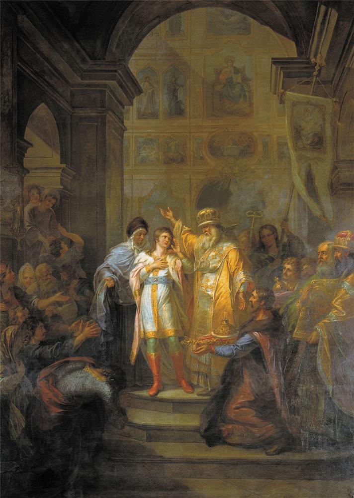 Призвание Михаила Фёдоровича Романова на царство 14 марта 1613 года. Не позднее 1800. ГТГ. Г.И. Угрюмов (1764–1823)