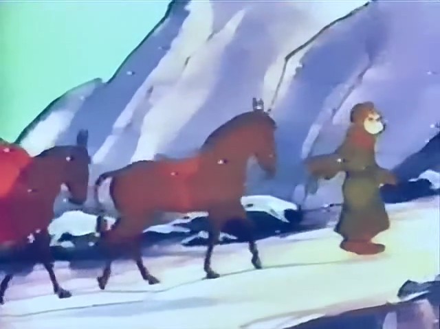 ... но затем они становятся больше похожи на лошадей: изгибаются шеи, укорачиваются «ухи», и вдобавок появляются сёдла.