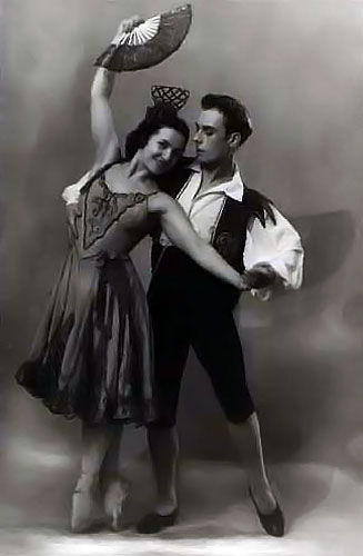 Николай Зубковский и Фея Балабина в балете («Дон Кихот», 1947)