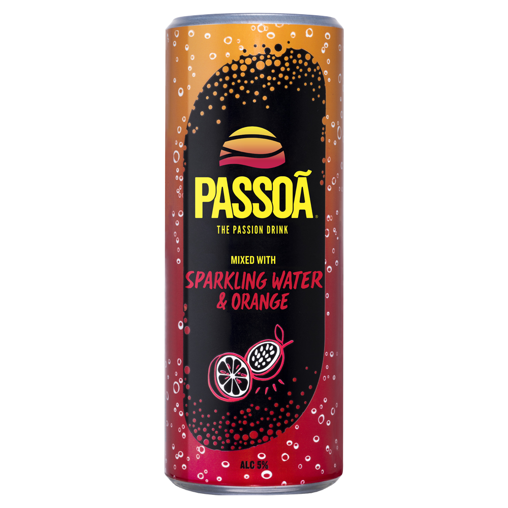 Mixed with Sparkling Water & Orange