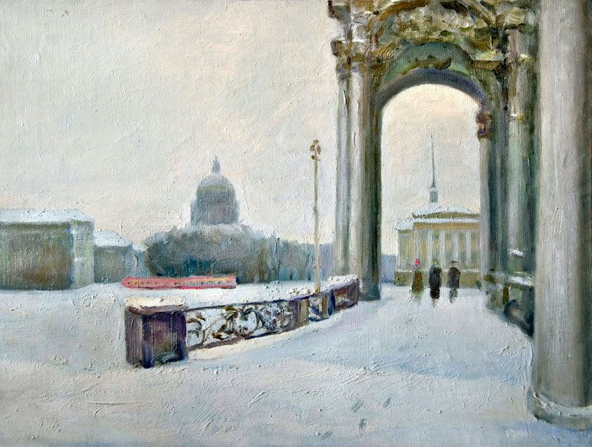 Третьяков А. Зимой в Ленинграде. 1962