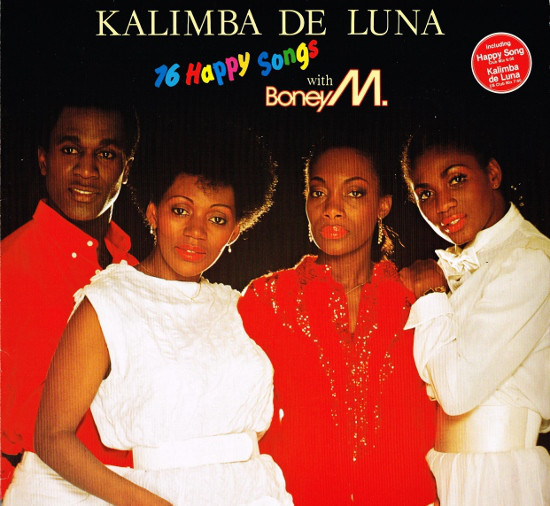 Обложка альбома «Kalimba de Luna – 16 Happy Songs» (Boney M., 1984)