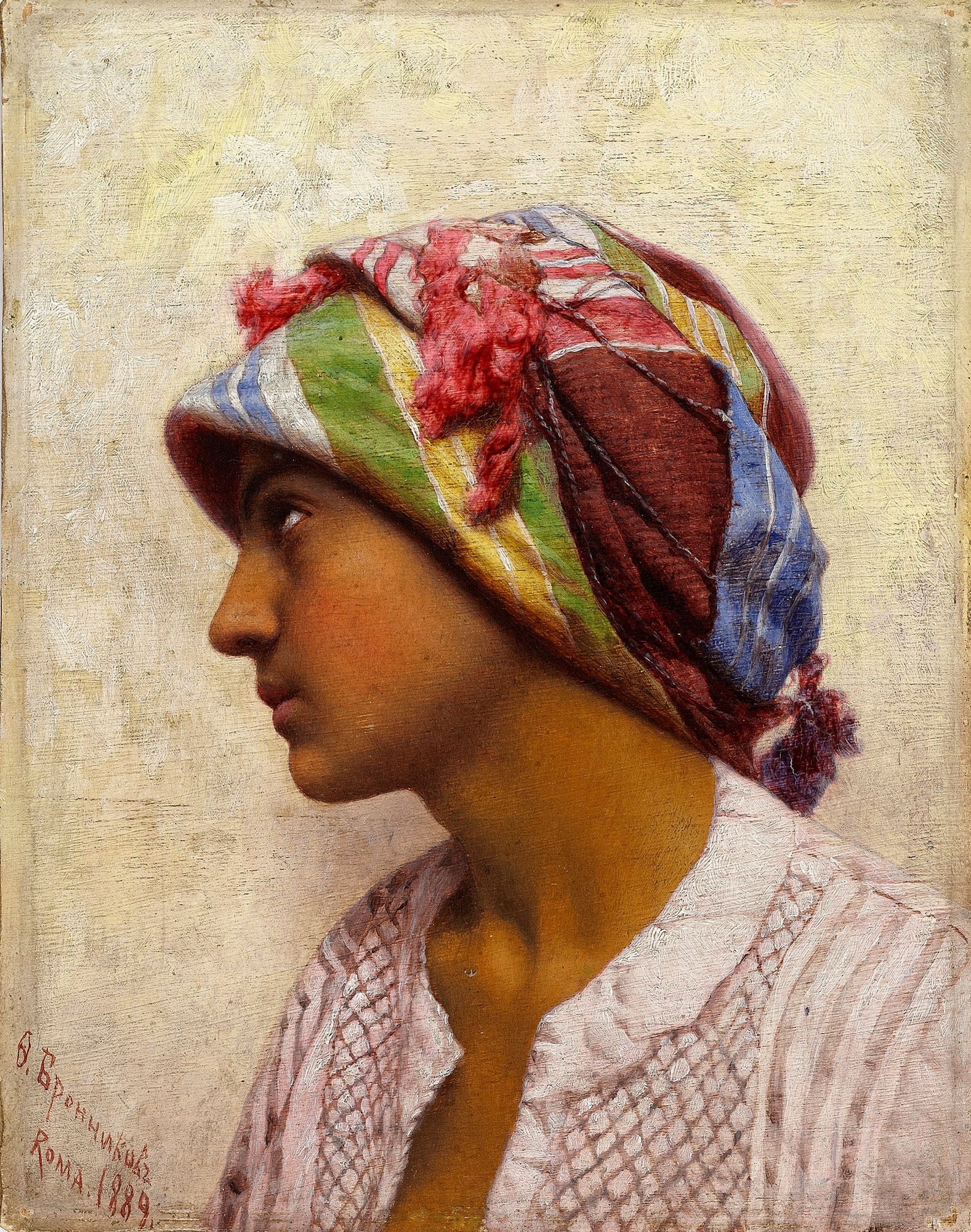Итальянская девушка, 1889 год