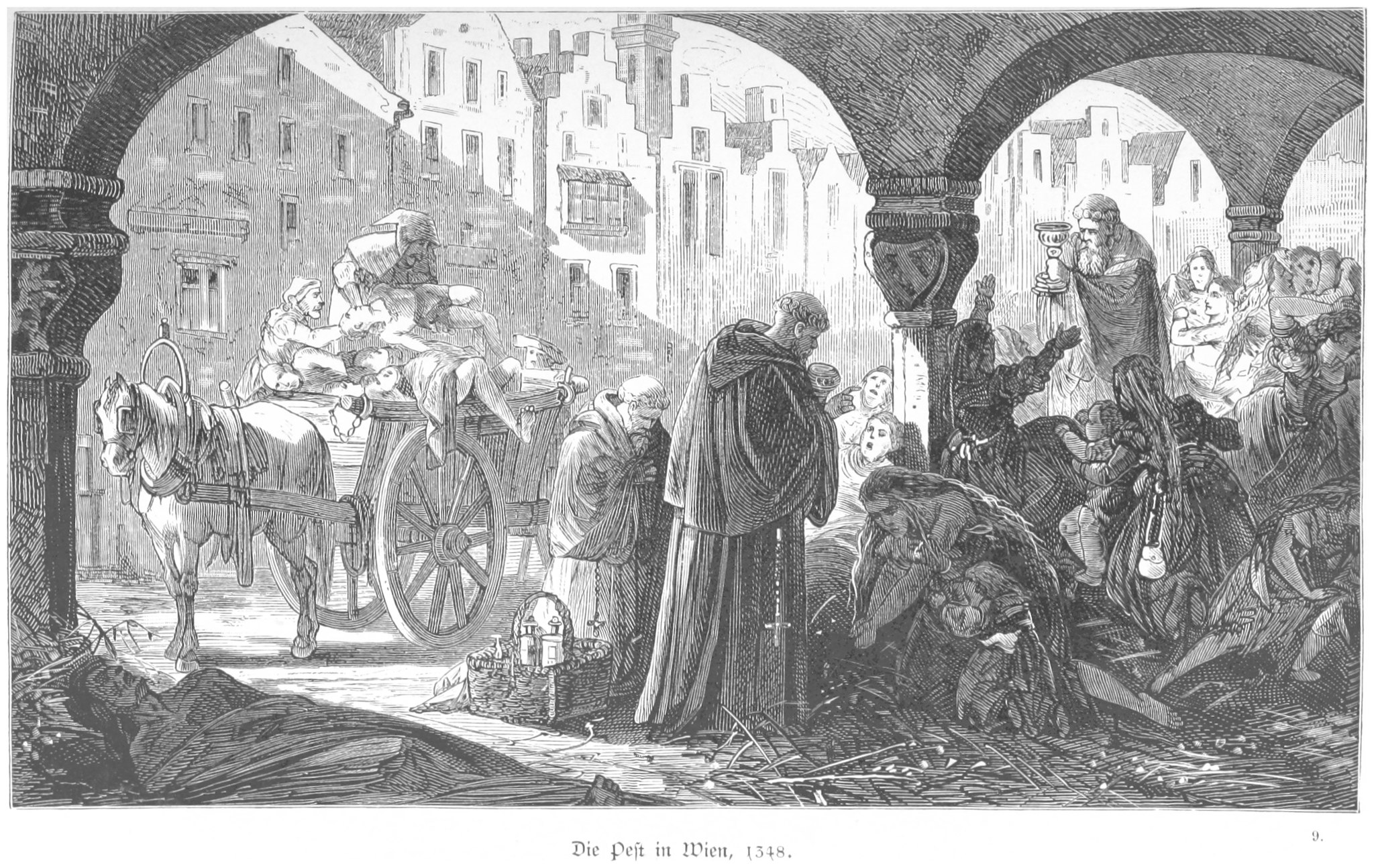 Чума 1348 года в Вене.