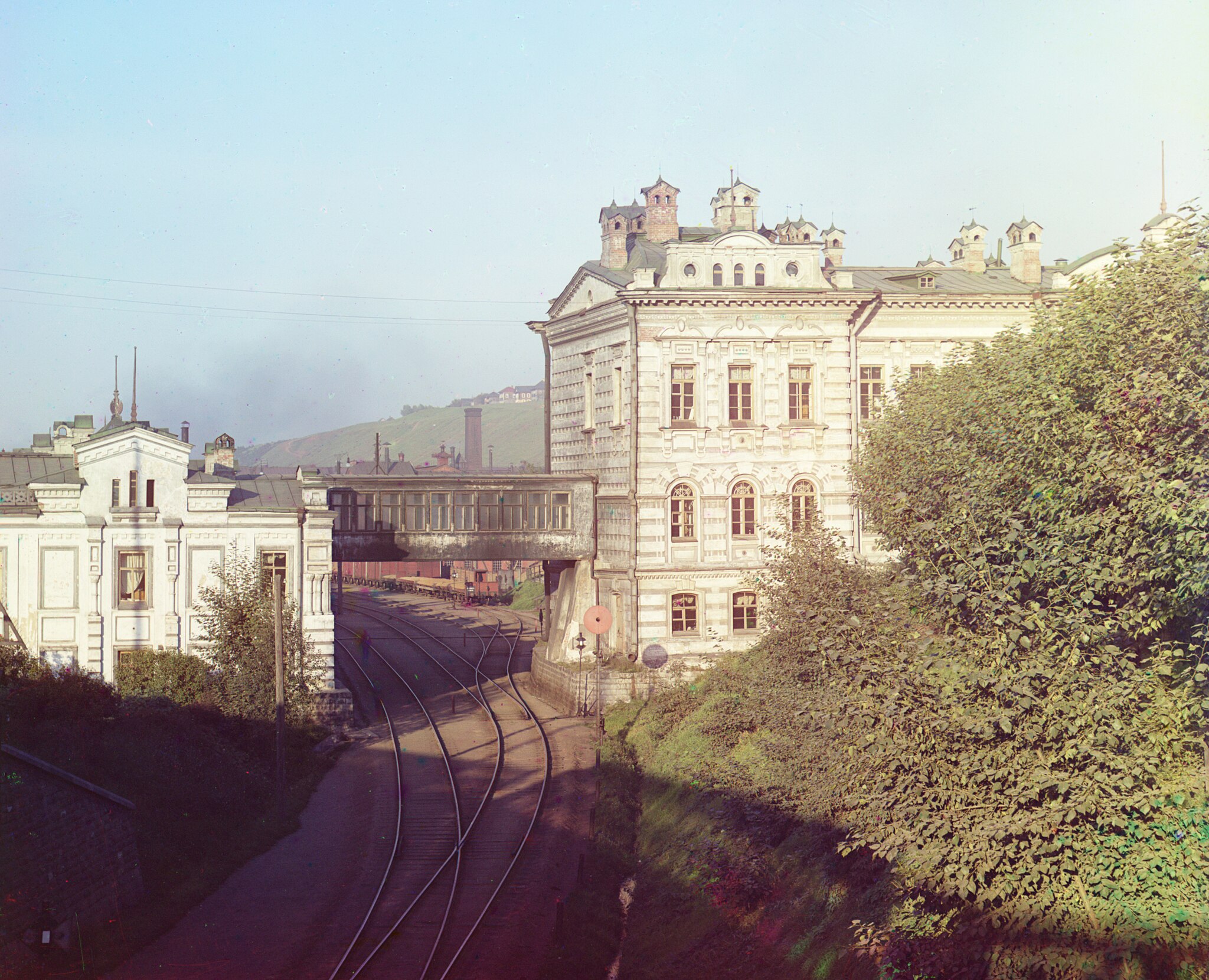 Дом управления Уральских железных дорог, Пермь, фотография С. М. Прокудина-Горского, 1909 год