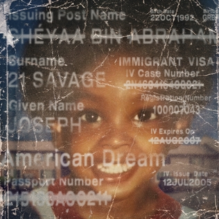 Обложка альбома «American Dream» (21 Savage, {{{Год}}})