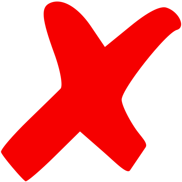 ❌