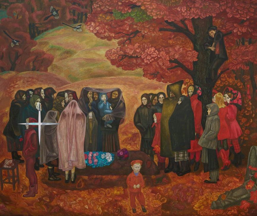 Виктор Попков. Хороший человек была бабка Анисья. 1971–1973. Холст, масло, темпера.