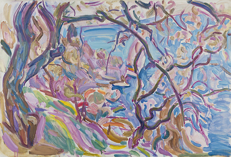 Тетерин В. Берег моря в Гурзуфе. 1986