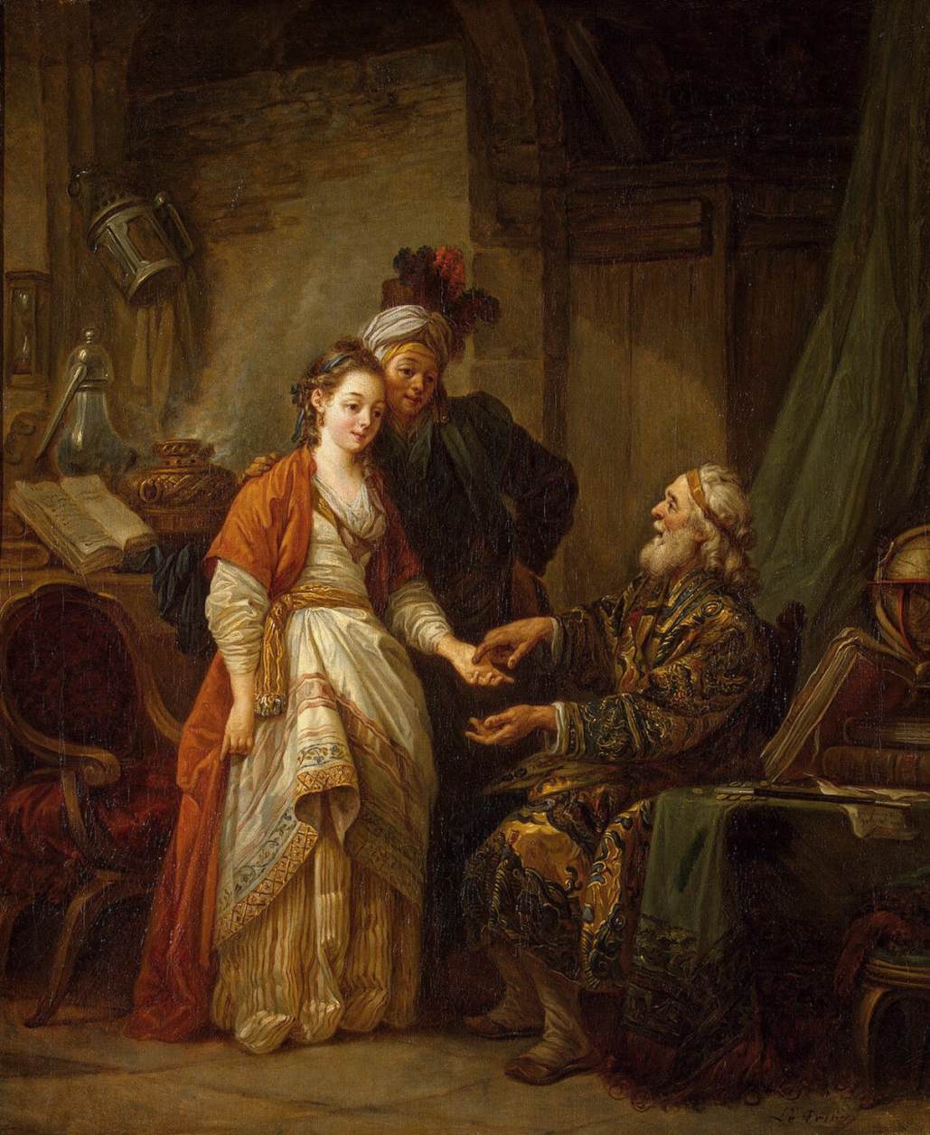 Файл:Jean-Baptiste Le Prince - Visit to a Palmist - WGA12597.jpg