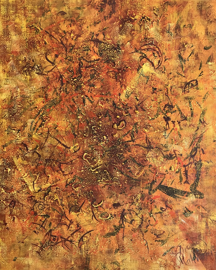 «Океан Самсары» („The Sea of Samsara“), холст/масло, 150/120 см, 2019 г.