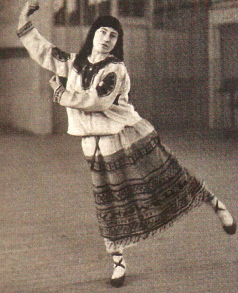 Лидия Соколова в роли Девы. «Весна Священная». Постановка Л.Мясина. 1920