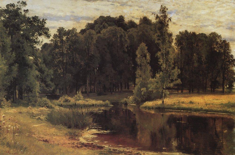 Пруд в старом парке. 1897