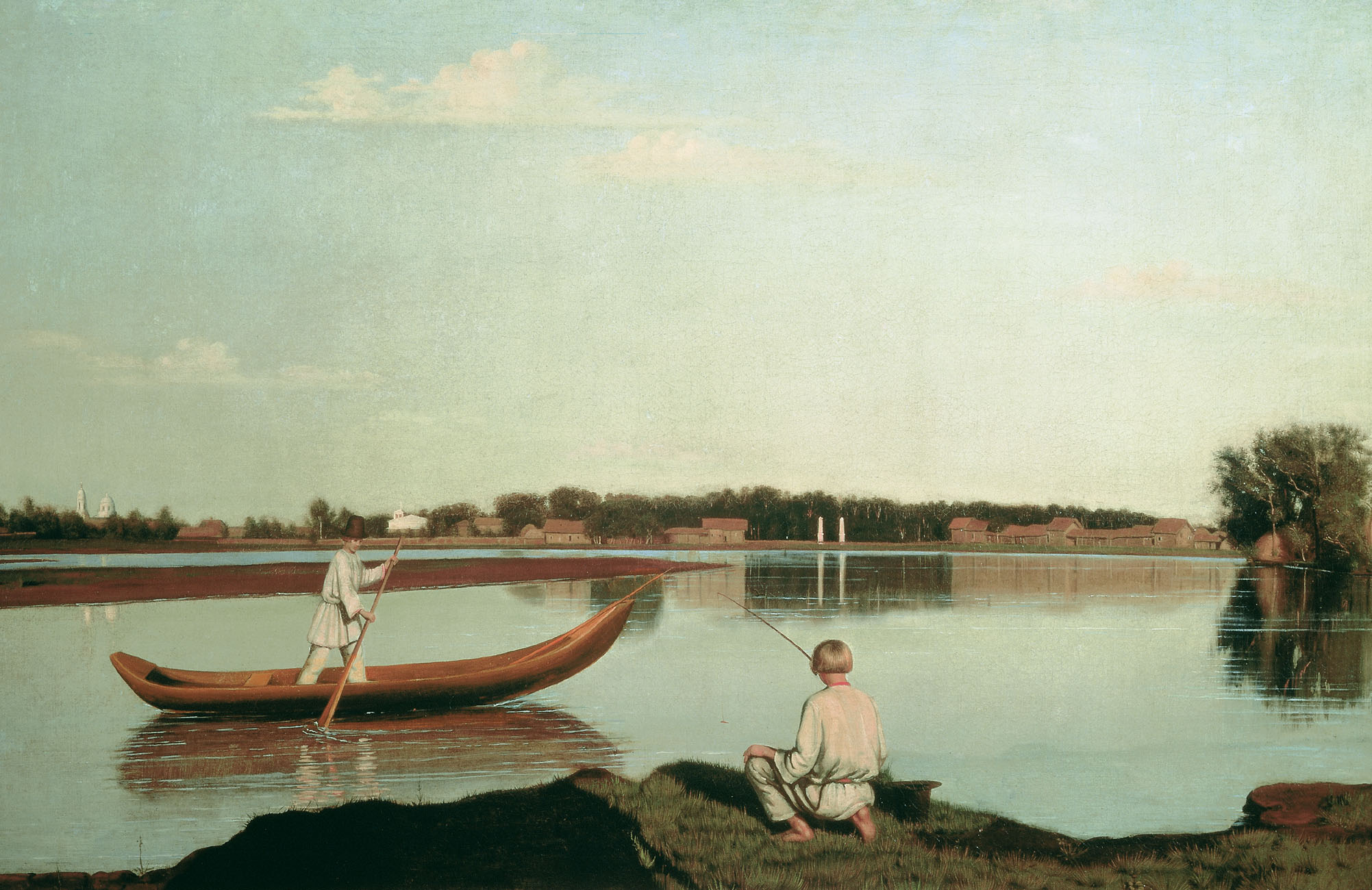 Файл:Fishermen. View in Spasskoe by G.Soroka (1840s, Russian museum).jpg