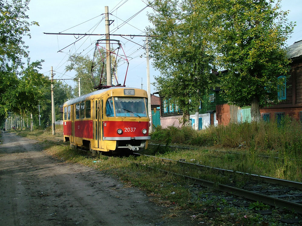 Tatra T3SU № 2037, маршрут № 12