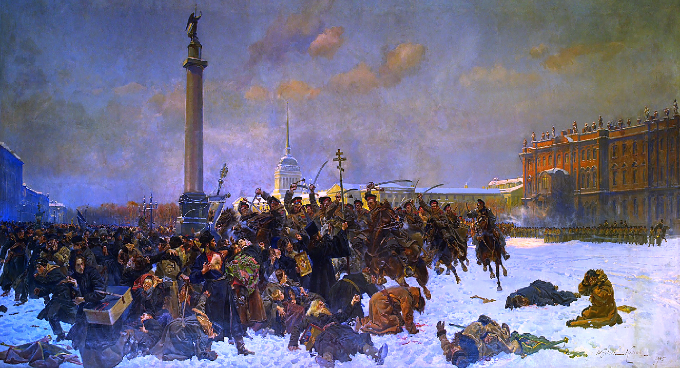 Файл:Bloody Sunday in 1905 by Wojciech Kossak.png