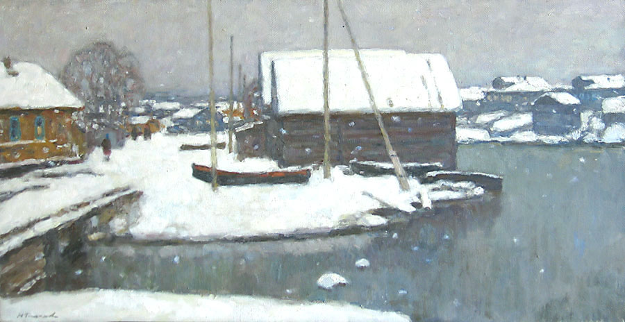 Первый снег в Кеми. 1974