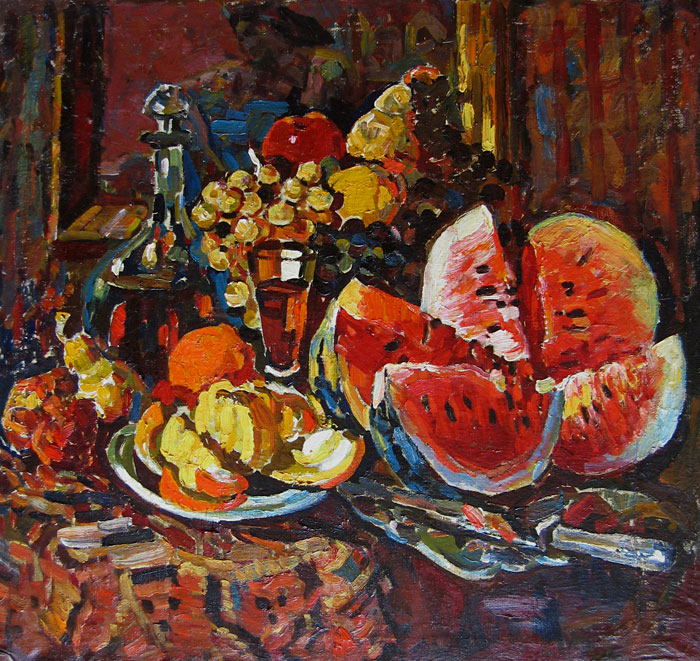 П. Альберти. Натюрморт с арбузом. 1992