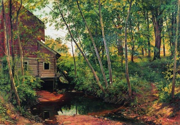 Мельница в лесу. Преображенское. 1897