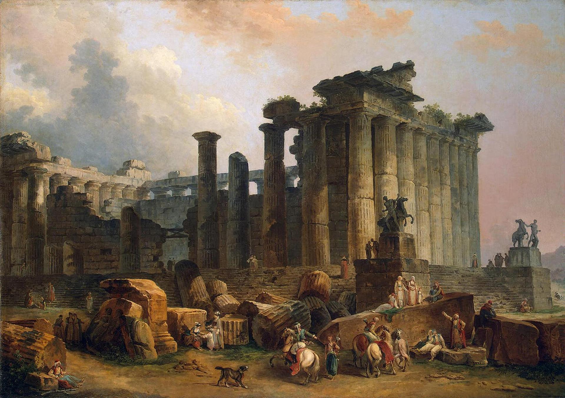 Файл:Hubert Robert - Ruins of a Doric Temple.jpg