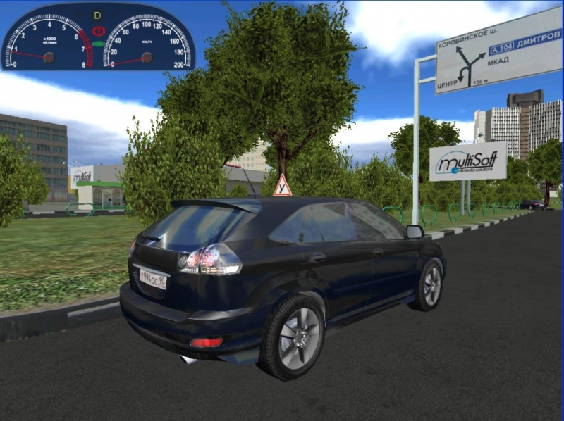 Lexus RX350 на фоне указателя (версия 1.4)