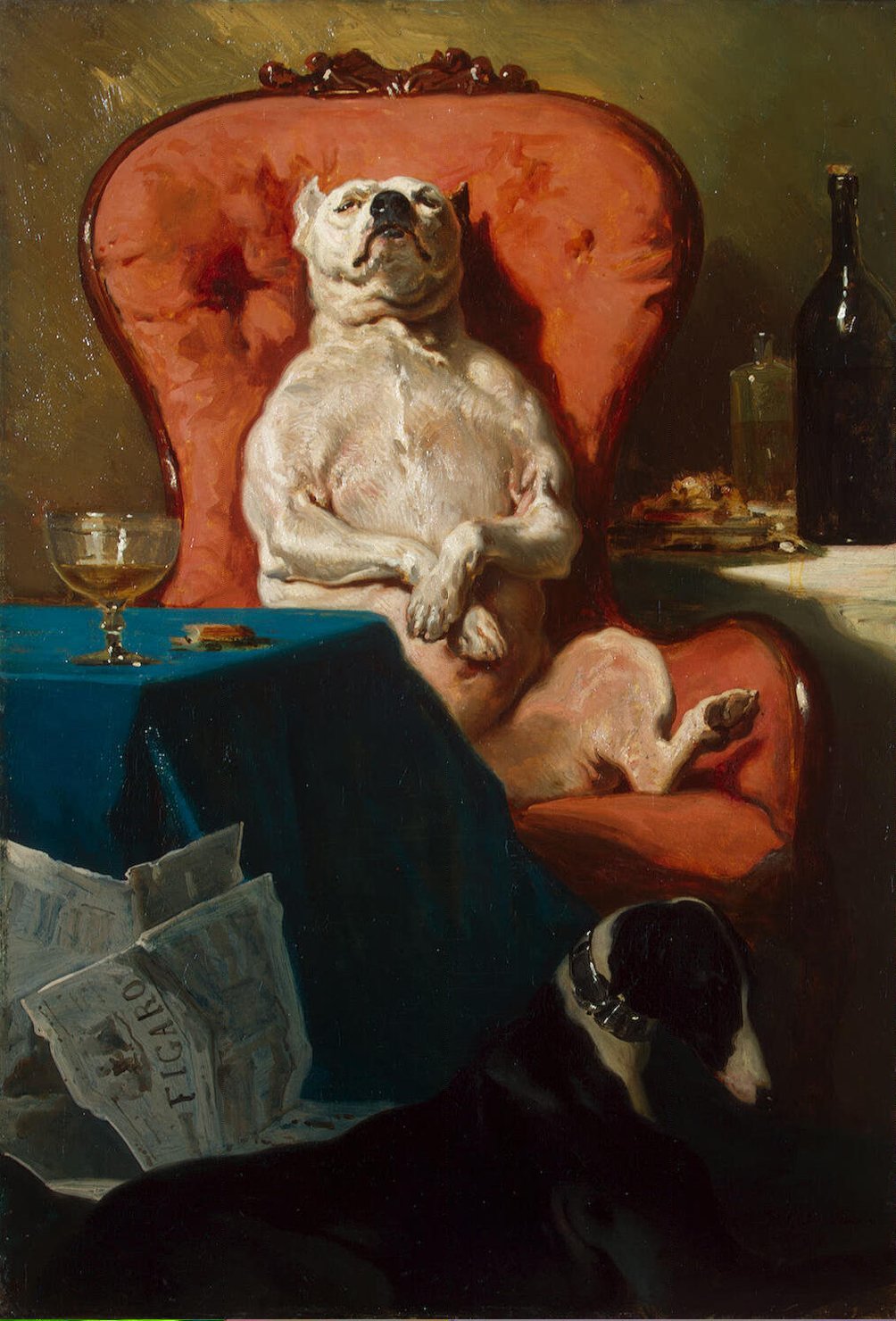 А. Дедрё. «Мопс в кресле». 1857.