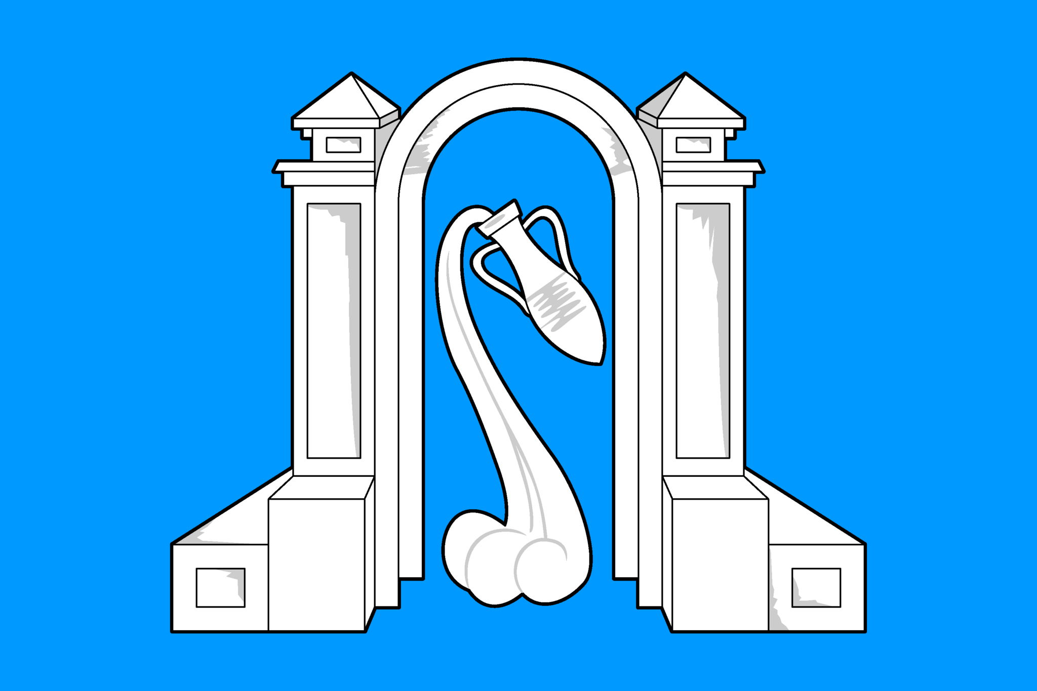 Flag of Goryachy Klyuch (Krasnodar krai).png